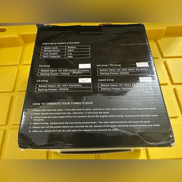 Steamer for Clothes, 1500W 300ml Water Tank 25s Quick Heat Portable Hand - WHITE - Picture 10 of 11